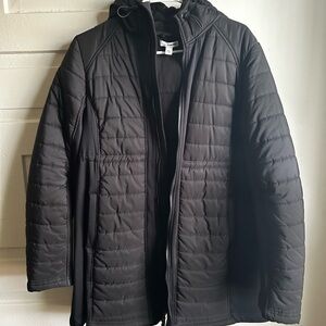 Maternity Black Quilted Jacket